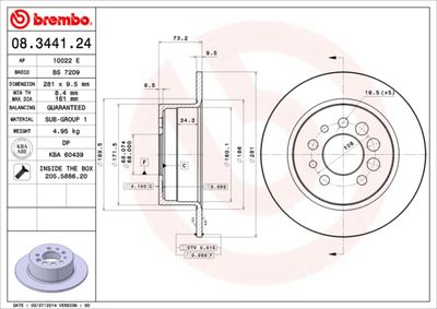 Dischi freno posteriore Volvo 240 (P242, P244) 08/74-1