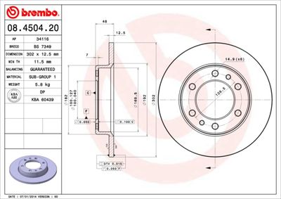 Dischi freno anteriore Toyota hilux IV pickup (_N5_,
