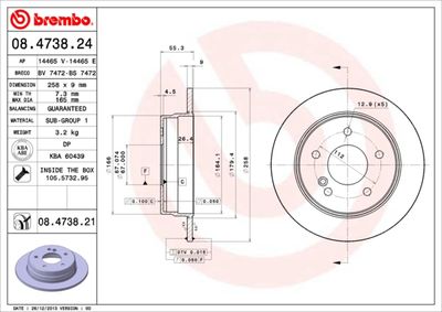 Dischi freno posteriore Mercedes-Benz c-class (W202) 0