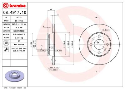 Dischi freno posteriore Alfa Romeo 145 (930_) 07/94-01