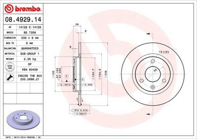 Dischi freno anteriore Citroën ax (za-_) 07/86-12/98