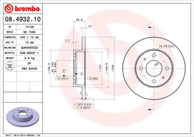 Dischi freno anteriore sunny II (N13, B12) 06/