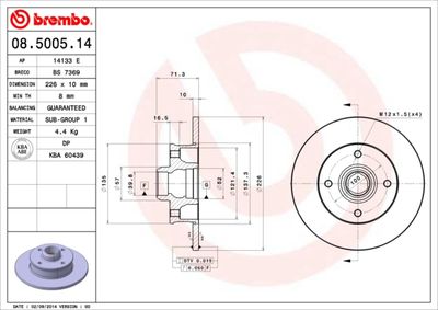 Dischi freno posteriore Seat cordoba (6K1, 6K2) 02/93-