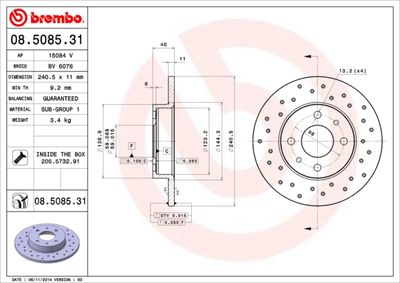 Dischi freno posteriore Abarth 500 / 595 / 695 (312_)