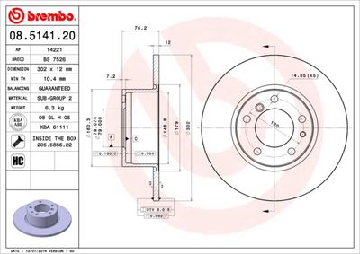 Dischi freno anteriore BMW 5 (E34) 02/87-12/95 / BMW