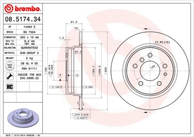 Dischi freno posteriore BMW 5 (E34) 02/87-12/95 / BMW