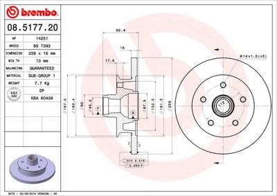 Dischi freno anteriore VW Transporter III bus 05/79-0