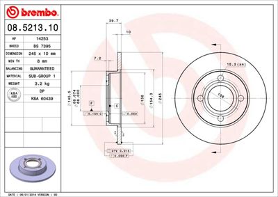Dischi freno posteriore Audi 80 (81, 85, B2) 08/78-03/