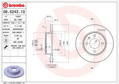 Dischi freno anteriore Skoda favorit (781) 05/89-09/9