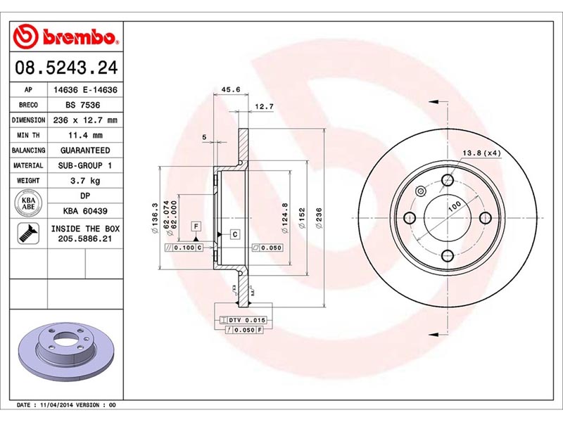 Dischi freno anteriore Skoda favorit (781) 05/89-09/9