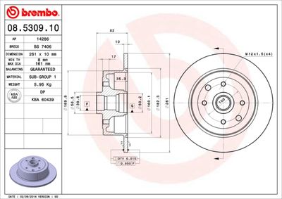 Dischi freno posteriore Opel calibra a (C89) 08/89-07/