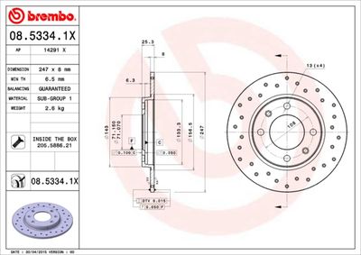 Dischi freno posteriore Citroën (df-psa) xsara 05/03-1