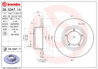 Dischi freno ant./ posteriore Land Rover 110/127 (ldh) 09/83