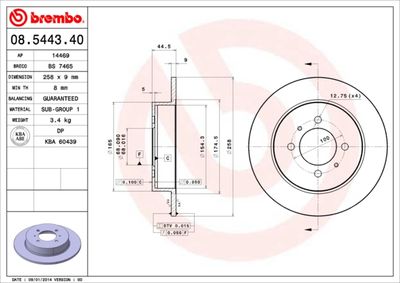 Dischi freno posteriore (dfac) bluebird (G10) 0