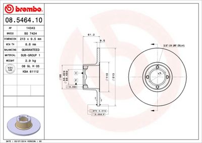 Dischi freno anteriore austin MINI 09/58-06/94 / rove