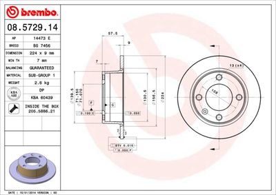 Dischi freno posteriore Citroën xantia (X1_, X2_) 03/9