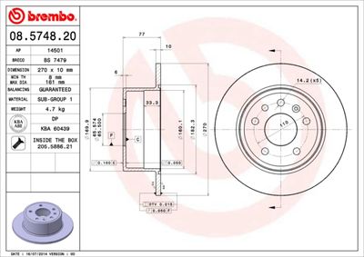 Dischi freno posteriore Opel calibra a (C89) 08/89-07/