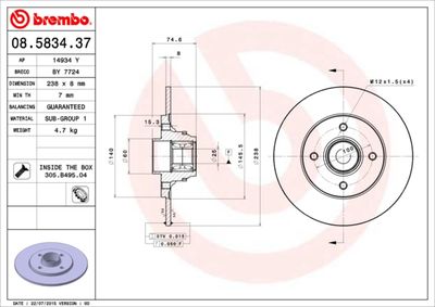 Dischi freno posteriore II (bb_, cb_) 03/