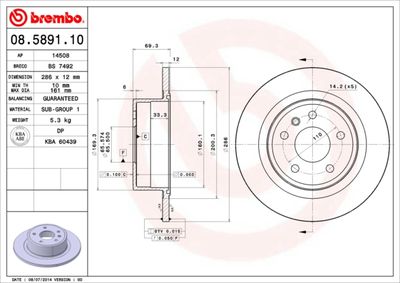 Dischi freno posteriore Opel omega b (V94) 03/94-12/05