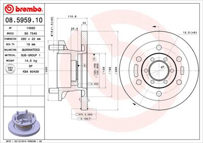 Dischi freno anteriore Iveco daily II bus 01/89-05/99