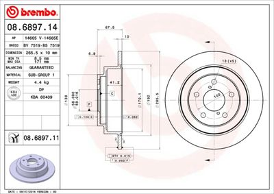 Dischi freno posteriore Subaru forester (sf_) 03/97-09