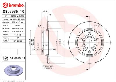 Dischi freno posteriore Ford galaxy (wgr) 03/95-05/06