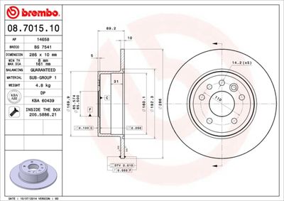 Dischi freno posteriore Chevrolet vectra 03/96-11/06 /
