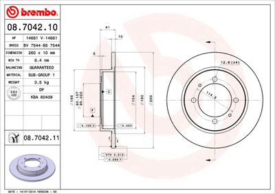 Dischi freno posteriore Mitsubishi carisma (da_) 07/95
