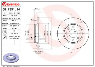 Dischi freno anteriore Citroën xsara (N1) 04/97-12/05