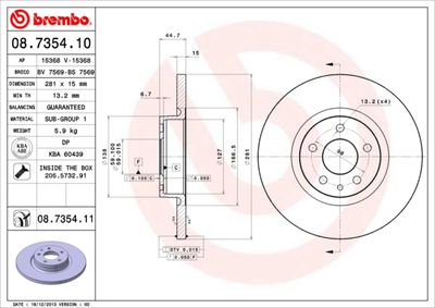 Dischi freno anteriore Alfa Romeo 147 (937_) 10/00-12