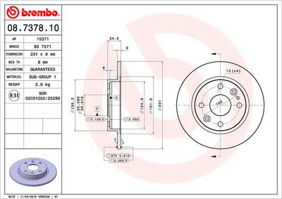 Dischi freno posteriore Mazda MX-5 I (na) 09/89-04/98