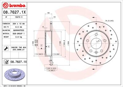 Dischi freno posteriore Chevrolet Astra estate 09/94-1