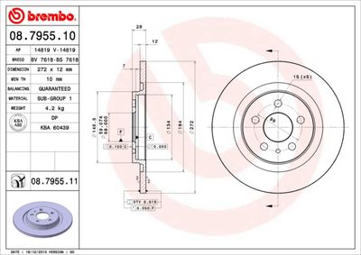 Dischi freno posteriore Citroën C8 (ea_, eb_) 06/02->
