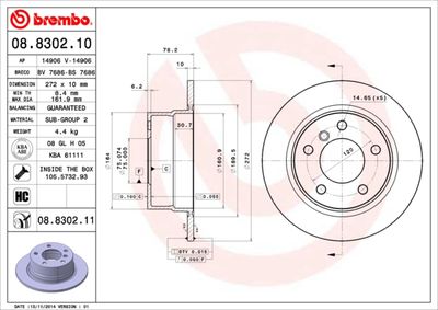 Dischi freno posteriore BMW 3 compact (E36) 01/94-08/0