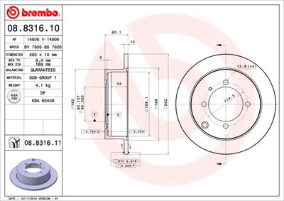 Dischi freno posteriore Hyundai santamo 10/98-12/02 /