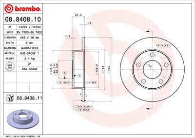 Dischi freno posteriore Audi A4 (8D2, B5) 11/94-12/01