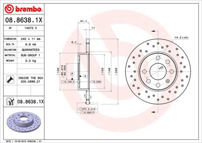 Dischi freno anteriore Opel Corsa c (X01) 09/00-12/09