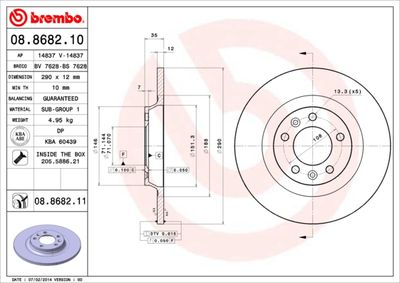 Dischi freno posteriore Citroën C5 III (rd_) 02/08-> /