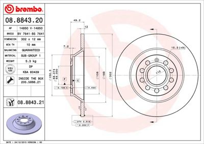 Dischi freno posteriore Audi (faw) A6L (C6, 4Z8) 03/05