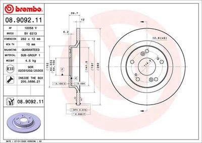 Dischi freno posteriore Honda S2000 (ap) 03/99->