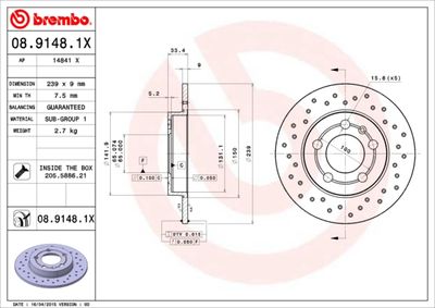 Dischi freno posteriore Audi A3 (8L1) 09/96-09/06 / au
