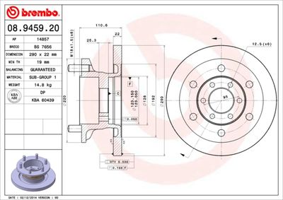 Dischi freno anteriore Iveco daily III bus 05/99-05/0