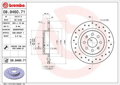Dischi freno posteriore Abarth grande Punto (199_) 12/