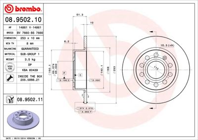 Dischi freno posteriore Audi A3 (8P1) 05/03-12/13 / au