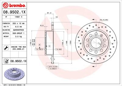Dischi freno posteriore Audi A3 (8P1) 05/03-12/13 / au