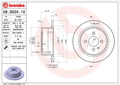 Dischi freno posteriore BMW 3 (E30) 09/82-03/92 / BMW