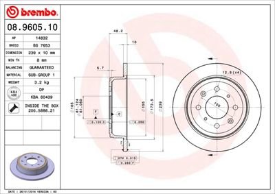 Dischi freno posteriore MG MG zr 06/01-04/05 / MG MG z