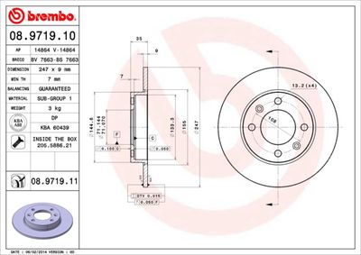 Dischi freno posteriore Citroën (df-psa) C2 (T11) 10/0