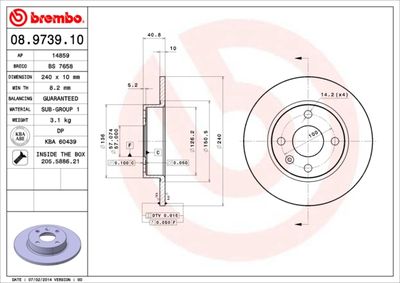 Dischi freno posteriore Chevrolet Corsa hatchback 03/0