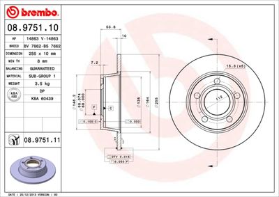 Dischi freno posteriore Audi A6 (4B2, C5) 01/97-12/05